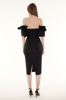 Siyah Gul Aksesuarl? Dokuma S?k Abiye Gece Mezuniyet Elbisesi TPRSS23EL00541 - Trendyolmilla фото 5