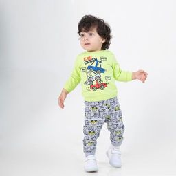 CRB wear/CSNB 62672-36 Джемпер для мальчика, лайм/Ex.Cherubino  фото 3