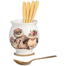 ПОДСТАВКА ПОД ЧАЙНЫЕ ЛОЖКИ LEFARD OWLS PARTY 9 СМ фото 4