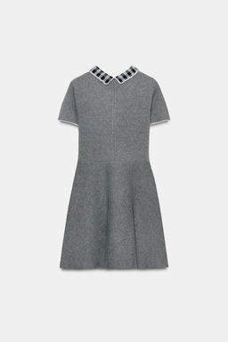 CONTRAST COLLAR DRESS - Zara фото 5