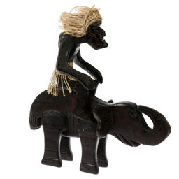 Сувенир «Абориген на слоне», 22 см, дерево