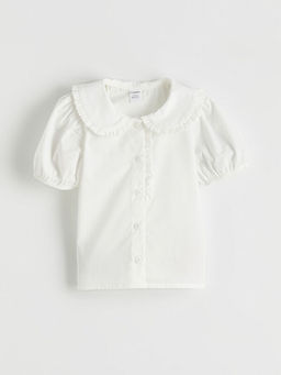 F?rf?rl? Bebe Yaka Poplin K?z ?ocuk G?mlek