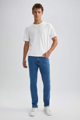 Джинсовые брюки скинни Carlo очень узкого кроя с нормальной талией и очень узкими штанинами - Defacto фото 5