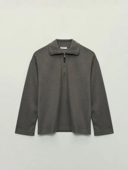 Джемпер на молнии с отложным воротником / Zarina  фото 6