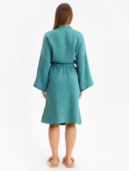 Халат домашний женский KAFTAN Basic, размер 52-54, зелёный