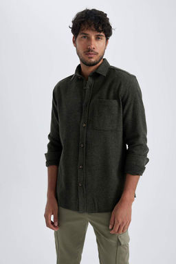 Рубашка Lumberjack с длинным рукавом стандартного кроя - Defacto фото 8