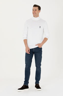 U. S. Polo Assn / Мужской белый базовый свитер - U.s. polo assn фото 18