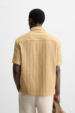 STRIPED TEXTURED SHIRT - Zara фото 3