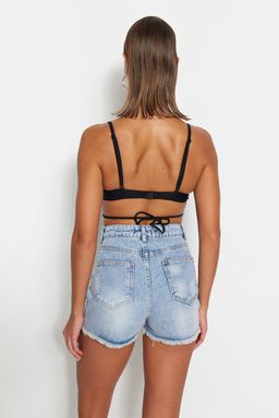 TRENDYOLMILLA Mavi Denim Plaj Sort TBESS23SR00037  фото 5
