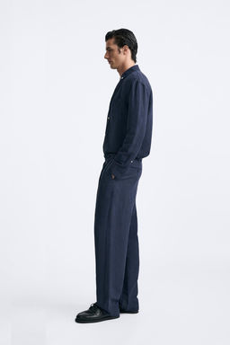 LINEN - SILK TROUSERS - Zara фото 4