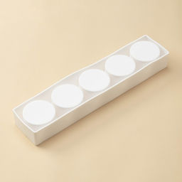 Форма для муссовых десертов и выпечки KONFINETTA Круг, 39?8?4,7 см, 5 ячеек d=7,2 см, цвет белый  фото 4