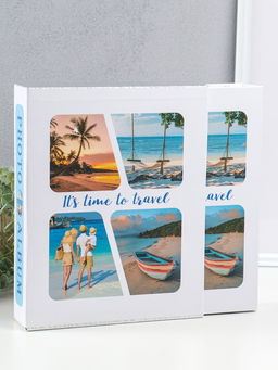 Фотоальбом на 200 фото 13х18 см "Семейный отдых на море" в коробке 5,5х23,5х29,5 см