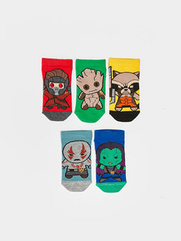 Marvel Desenli Erkek ?ocuk Patik ?orap 5li