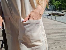 ЛЁН 100% комфортный омбинезон Кэри цвет беж - Knitka wear фото 9