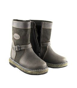 Монголки подростковые коричневые, войлочная подошва - Мирунт фото 2