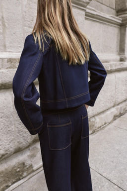 CONTRAST TOPSTITCHING JACKET - Zara фото 3