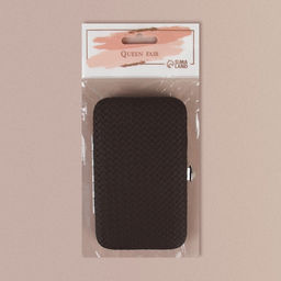 Набор маникюрный, 7 предметов, в футляре, коричневый