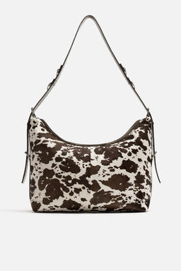 ANIMAL PRINT LEATHER TOTE BAG - Zara фото 3