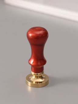 Печать для сургуча с пластиковой ручкой «Венок с буквой Z», 2.5×2.5×6.3 см