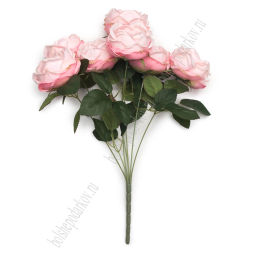 Букет декоративный 42см Пионовидные розы (SF-8125) розовый - Больше подарков фото 2