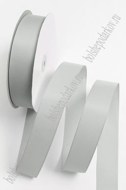 Лента репсовая 4 см*100 ярд "1 сорт" (SF-5928) серый №200
