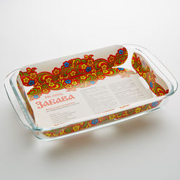 РК-0014 Прямоугольная форма для запекания1,5л "Забава"