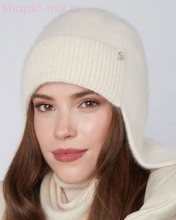 885 WH Ушанка женская (56-58)