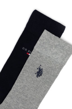 Мужские серые меланжевые носки Неожиданная скидка в корзине - U.s. polo assn фото 2