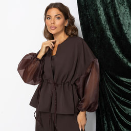 Брючный костюм для идеальной химии, Серьезная леди (2 в 1, брауни) - Charutti фото 3