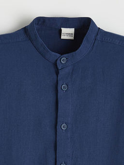 Hakim Yaka Erkek ?ocuk Poplin G?mlek