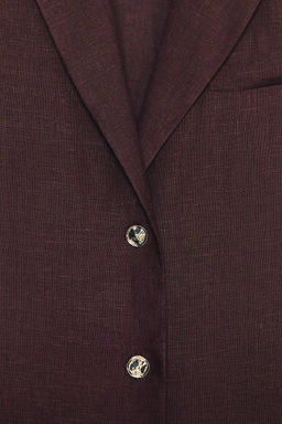 LONG LINEN BLAZER - Zara фото 12