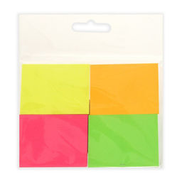 Набор 4 блока с липким краем 38мм. х 51 мм., 50 листов, х 4 цвета, флуоресцентные цвета - Calligrata фото 3