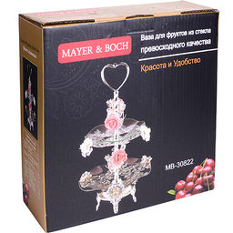 30822 Конфетница 2-х ярусная 32х32х52 см MB (х8) - Mayer&boch фото 4