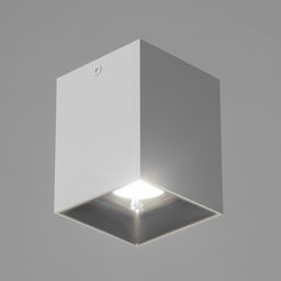 Светильник «Кубик» LED 4000К 10 Вт DIM220 белый серебро 7.5×7.5×9.5 см