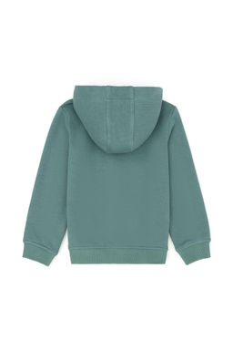 Erkek _ocuk Mint Basic Kap__onlu Sweatshirt