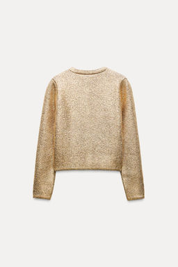 FOIL KNIT CARDIGAN - Zara фото 4