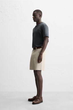 CHINO REGULAR FIT BERMUDA SHORTS - Zara фото 23
