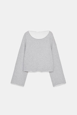 SUDADERA CUELLO BARCO / Gris vigor? - Zara фото 4