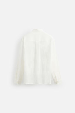 STRIPED JACQUARD SHIRT - Zara фото 7