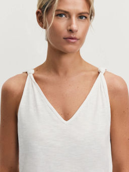 Майка из вискозы и хлопка / Zarina  фото 6