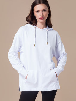 VILATTE / Легкое худи из трикотажа пике