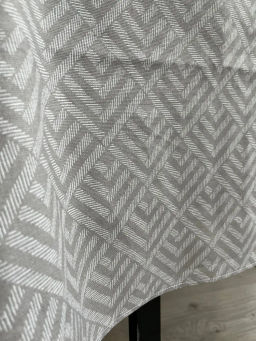 Скатерть из рогожки Ромбы серые 120х150 - Амавес-текстиль фото 6