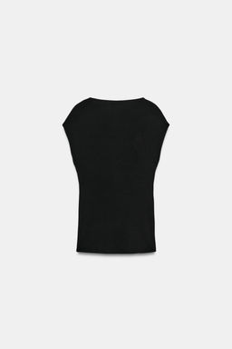 TOP DRAPEADO FORNITURA / Negro - Zara фото 7