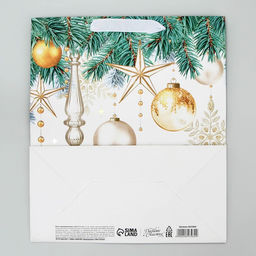 Пакет ламинированный вертикальный, конгревное тиснение Счастья в Новом году, ML 23 27 11.5 см - Дарите счастье фото 7