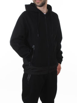 AAL-710 BLACK Костюм спортивный мужской (85% хлопок, 15% полиэстер)