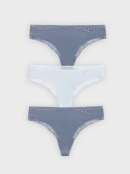 Трусы стринги женские в наборе, 3 шт - Mark formelle фото 8