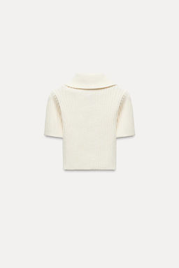 CHENILLE ZIP-UP TOP - Zara фото 7
