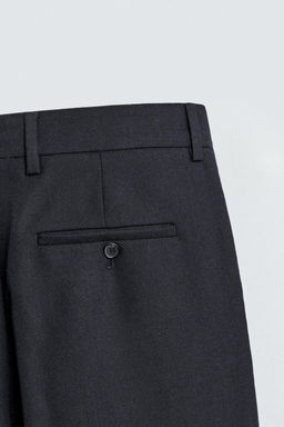100% WOOL STRAIGHT-LEG TROUSERS - Zara фото 8