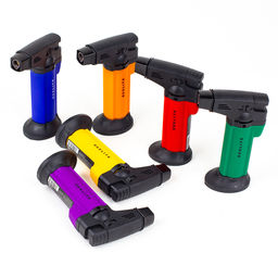 Горелка-зажигалка газовая с пьезорозжигом перезаправляемая (11х3,5см)