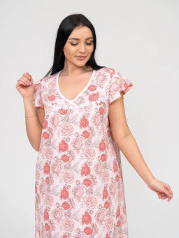 Ночная сорочка женская, цвет оранжевый